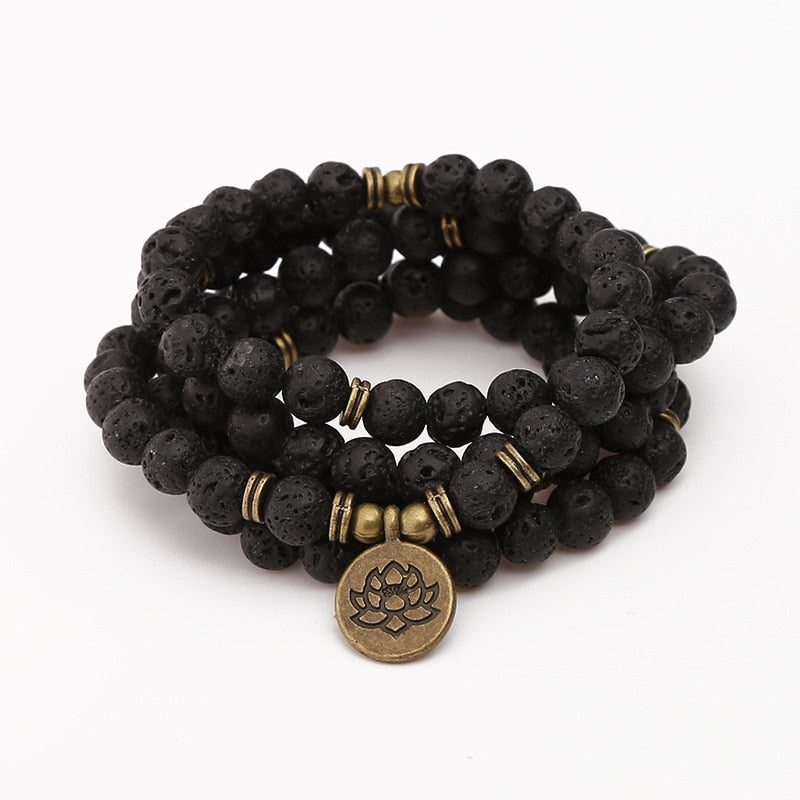 Amazon.com: PEAS Fashion Jewelry Buddha Bracelet Lava Stone Stretch Bracelet (Lava): Clothing, Shoes & Jewelry